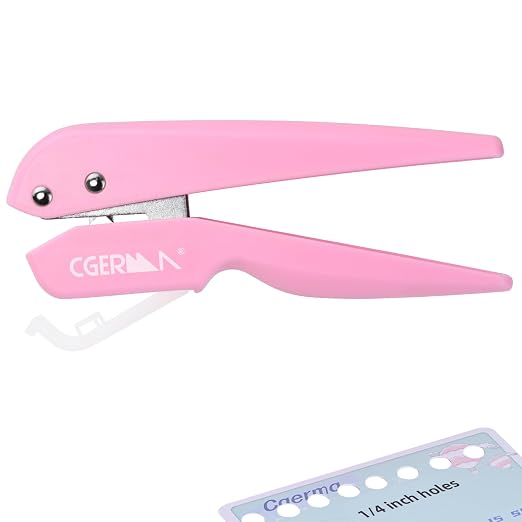 Single Hole Punch, 1/4" Hole Punches, 50% Labor Savings, Paper Hole Puncher by Cgerma