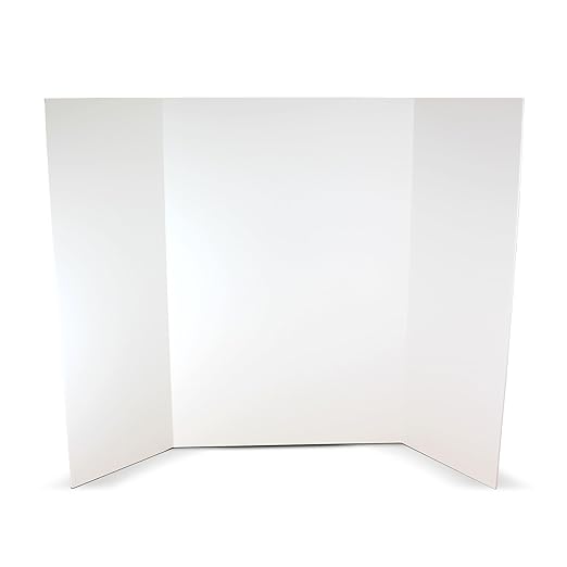 Flipside Products 36” x 48” Foam Project Boards for Presentations, Science Fair, School Projects, Event Displays and Trifold Picture Board - White - 10 Pack-DeskLoop Office