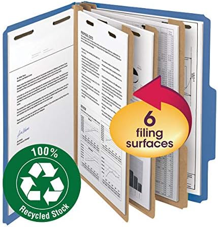 Smead Value Filing 100% Recycled Pressboard Classification File Folder - Image 2