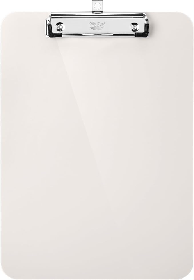 Mr. Pen- Plastic Clipboard, 12.5” x 9”, Clipboard Plastic | Low-Profile Metal by MrPen