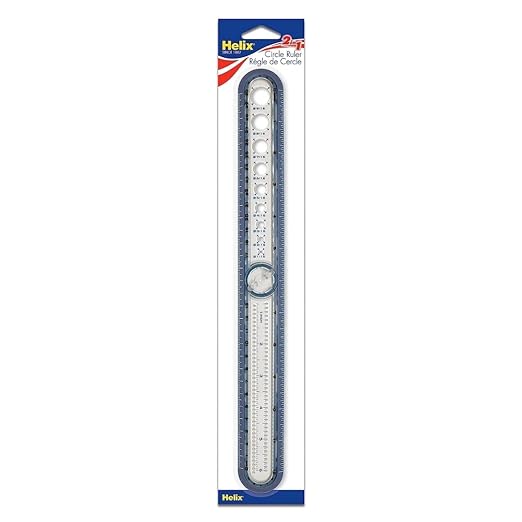 Helix USA Circle Ruler, Color May Vary by MapedHelixUSA