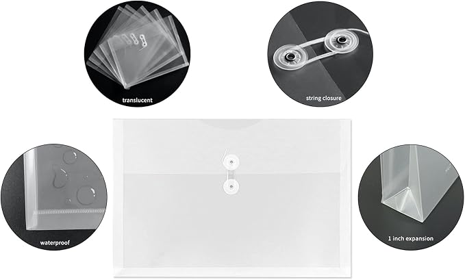 Yoeejob Plastic Envelopes Legal Size - Image 4