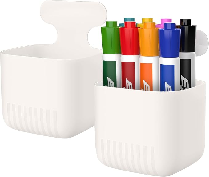 MoKo Magnetic Dry Erase Marker Holder 2Pack, Magnetic Marker Holder by MoKo