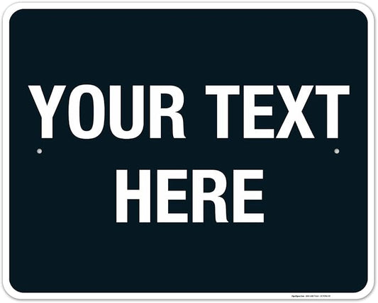 Personalized Custom Black Background Customize by SigoSigns
