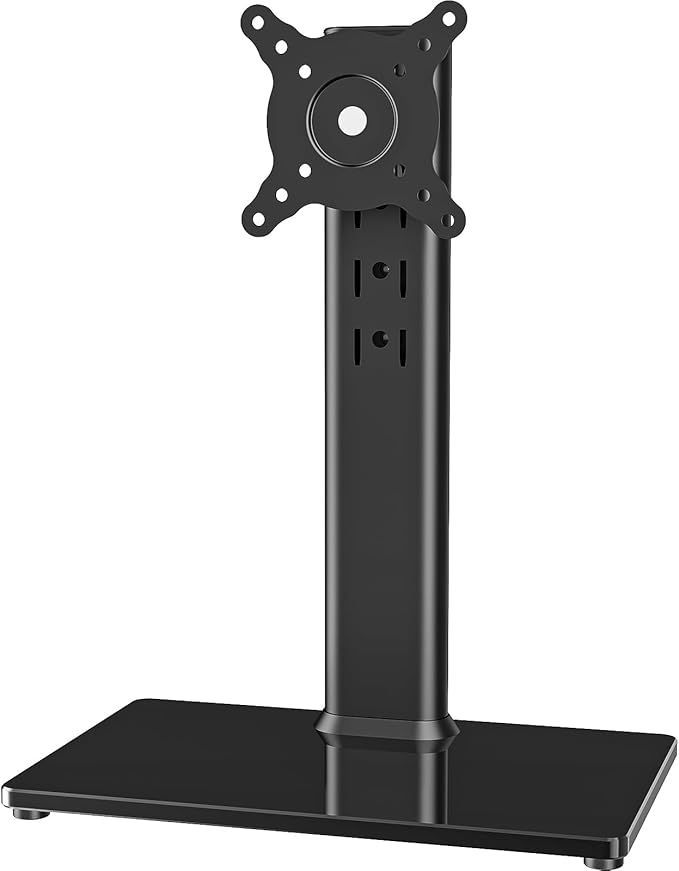 Single LCD Computer Monitor Free-Standing Desk Stand Mount Riser by HEMUDU