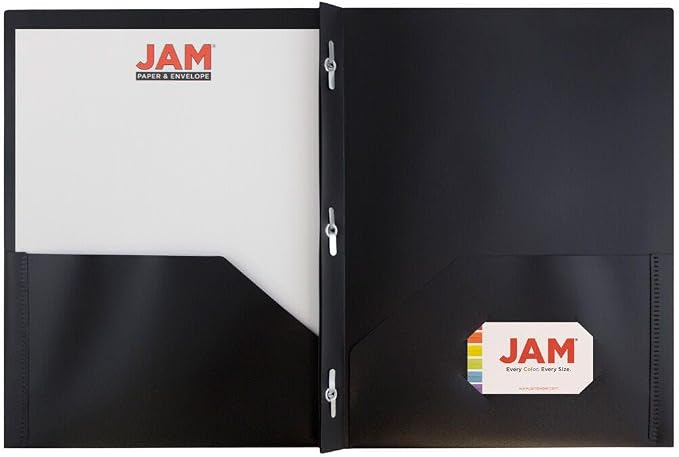 JAM PAPER Plastic 2 Pocket POP Folders - Image 5