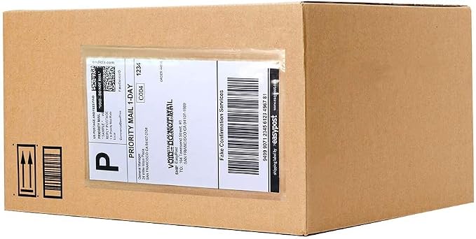 SJPACK 6" x 9" Packing List Envelopes, 3000 Packs Clear Self Adhesive Shipping by SJPACK