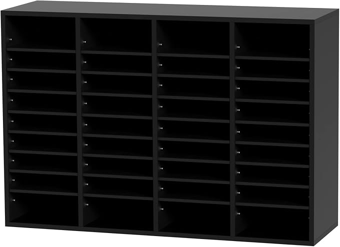 VEVOR Wood Literature Organizer, 36 Compartments, Mailboxes Slot - Image 9