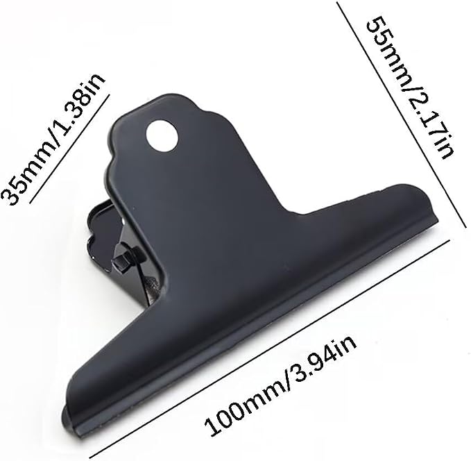 2PCS Extra Large Binder Clips Metal Bulldog Clip Large Paper Clamp Holder - Image 2