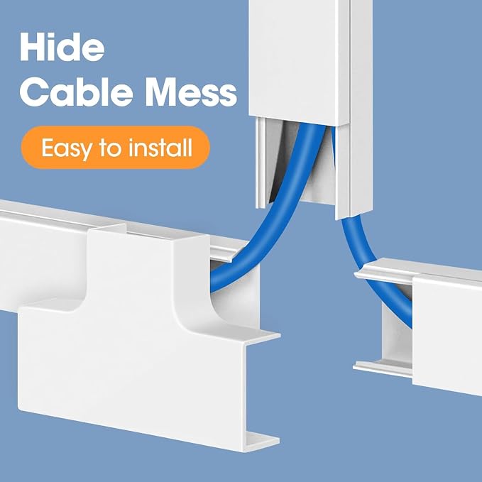 YesBes 116in Cord Hider Kit, Cord Covers - Image 5