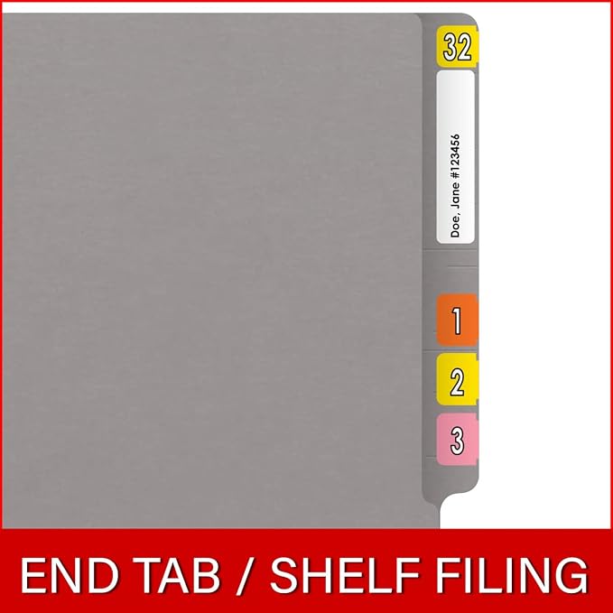 Ecom Folders End Tab File Folders | Letter Size 14 Pt Heavy Duty Structure | - Image 7
