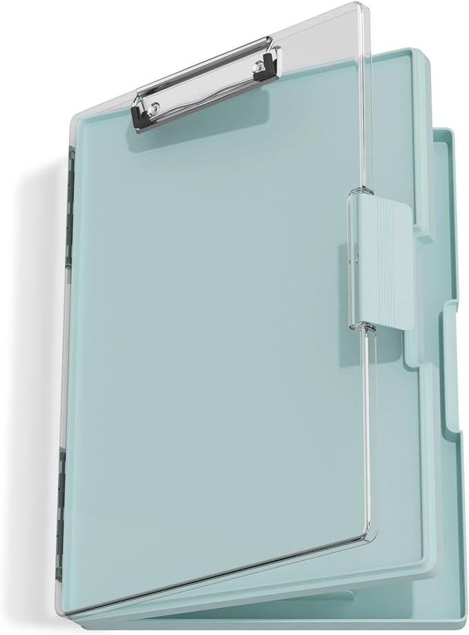 Hongri Clipboard with Storage, Heavy Duty with Dual Compartment, Smooth Writing by Hongri