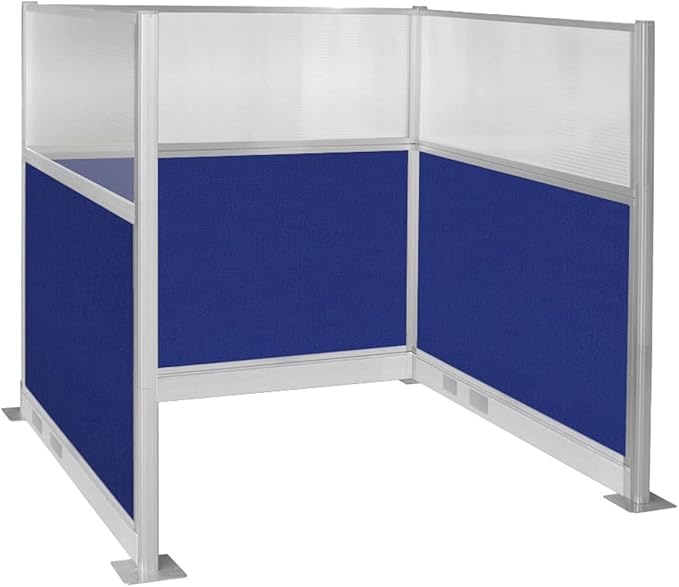 Versare Pre-Configured Hush Panel Electric Cubicle | Workstation Divider Walls | Cubicle Privacy Panels | Office Partition Walls-DeskLoop Office