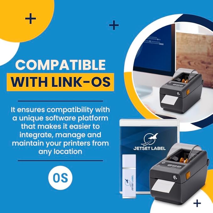 Zebra ZD410 Direct Thermal Label Printer | USB & Ethernet Connectivity | 2 Inch Print Width | ZD41022-D01E00EZ-DeskLoop Office