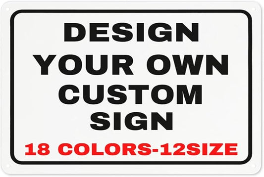 Custom Metal Personalized Signs by Custom