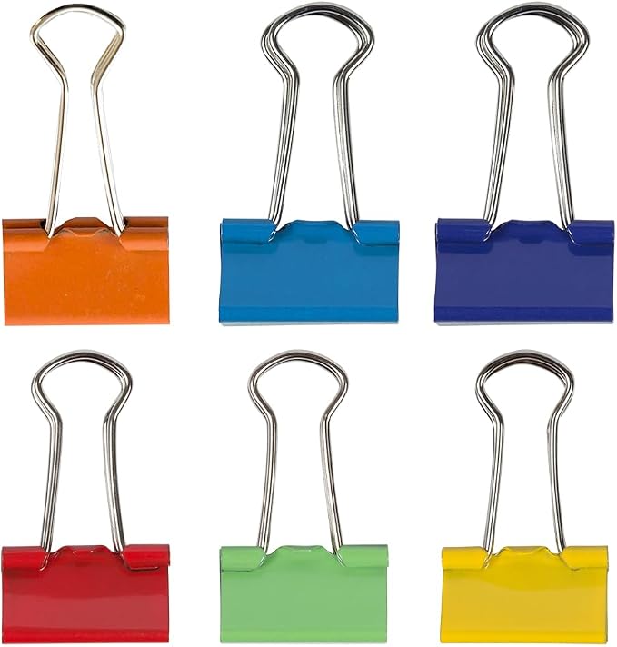 JAM PAPER Colorful Binder Clips Assortment - Image 3