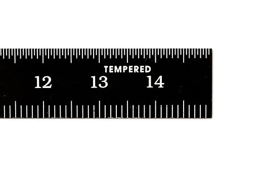 PEC Tools 150mm Metal Ruler, Stainless Steel - Image 5