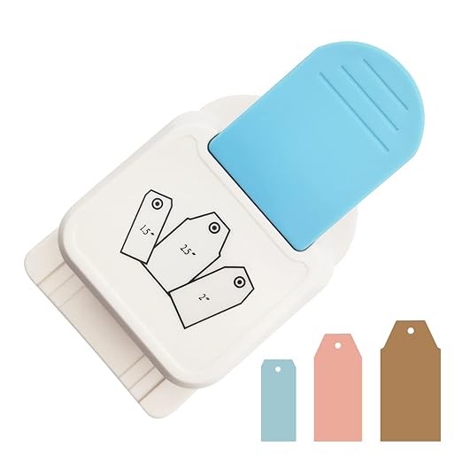 Paper Craft Tag Punch, 2 or 2.5 Inch Gift Tag Paper Punches by XHKDSYMC