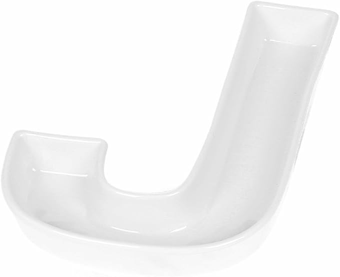 Coffeezone Small Wedding Decor Candy Dishes and Nuts Plates in Letter Shape by Coffeezone