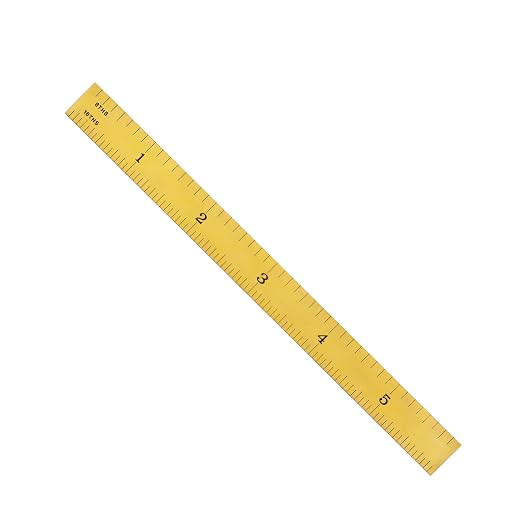 PEC Tools Flexible 6-inch, Titanium Nitride Coated Carbon Steel Machinist Rule - Image 3