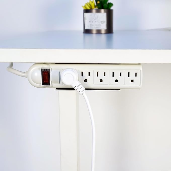 Monzlteck Universal Power Strip Mount, Put Your Power Strip Under the Desk or by Monzlteck