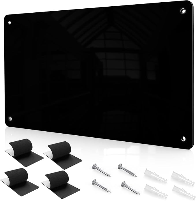 17.7" x 11.8" Black Metal Magnetic Board by XYK