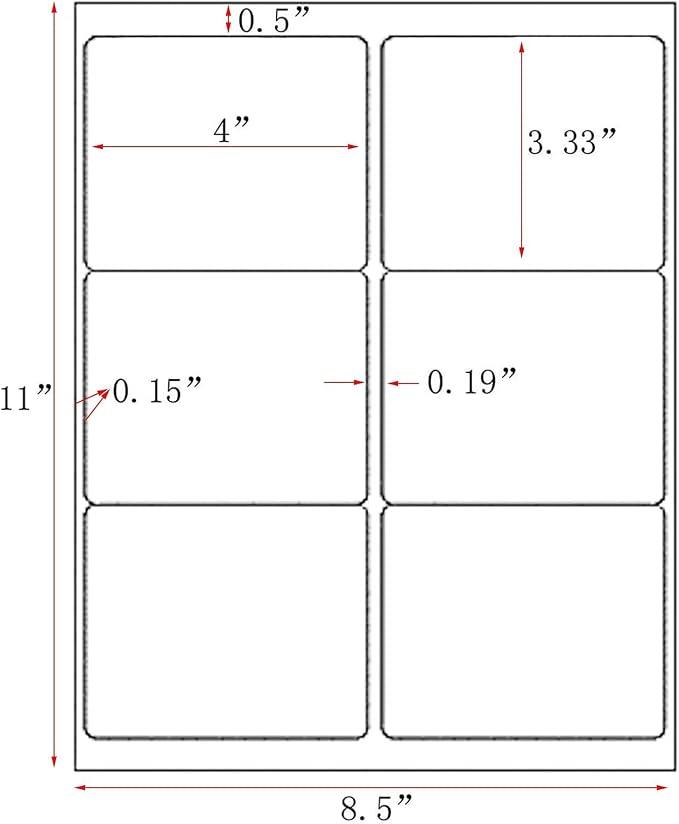 LabelMore 3 1/3 x 4 Labels - Image 2