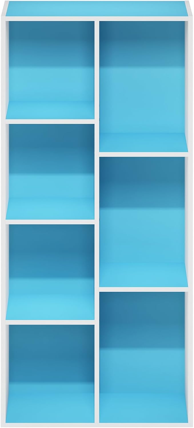 Furinno LUDER Book Shelf, 7-Cube Bookshelf, Bookcase - Image 7