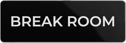 Break Room Sign, Durable ABS Plastic by SutterSigns