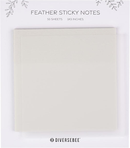 DiverseBee 50 Sheets Pastel Transparent Sticky Notes, 3x3” Clear Sticky Tabs by DiverseBee