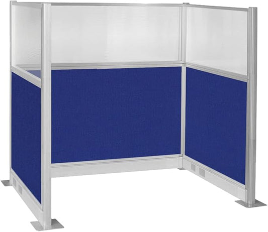 Versare Pre-Configured Hush Panel Electric Cubicle | Workstation Divider Walls | Cubicle Privacy Panels | Office Partition Walls-DeskLoop Office