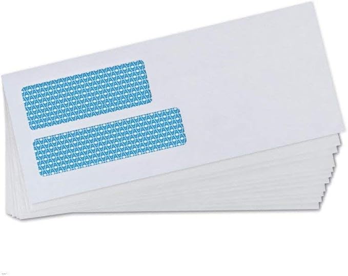 Aimoh 500 Count #10 Double Window Self Seal Security Envelopes - Image 3