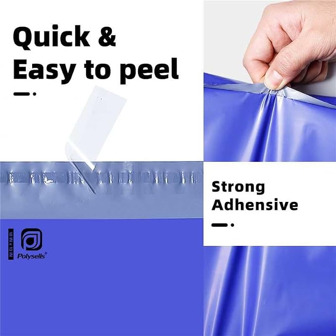 POLYSELLS 100 pcs 10x13 Inches Purple Poly Mailers Shipping Envelopes, Strong - Image 3