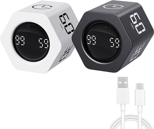Productivity Timer Flip Gravity Sensor Cube Timer Countdown & Countup, Mute & by LUCKYTIME