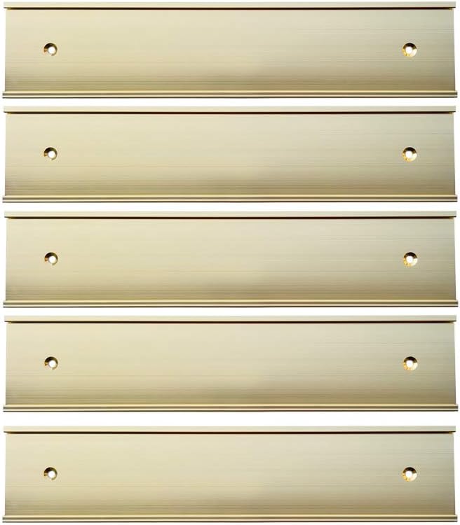 Nameplate Holder Wall or Door 5Pack | Open holes Double Sided Tape by Icomecn