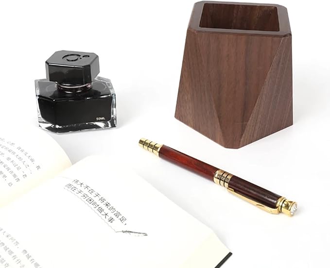 Black Walnut Wooden Pencil Box - Image 3