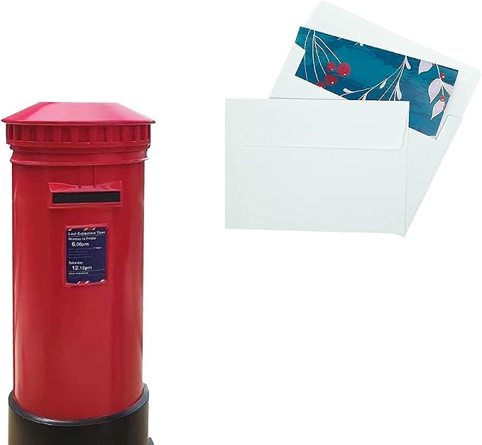 A9 Invitation envelopes（100 PCS 5.75x8.75 in ）- windowless design 120GSM white - Image 6