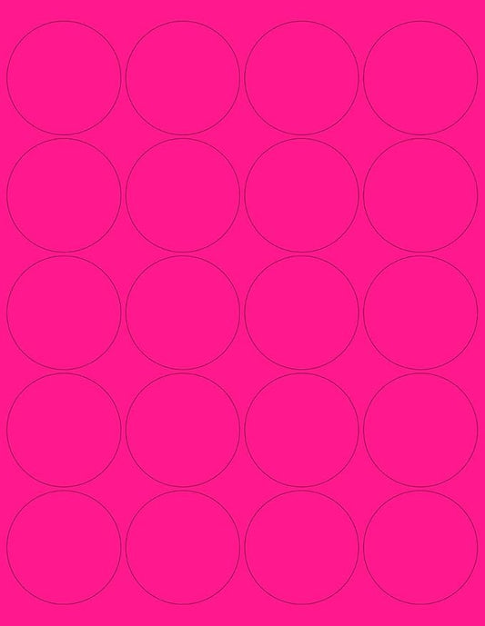 NextDayLabels - 8-1/2 x 11 Neon Color High Light Fluorescent Labels by NextDayLabels