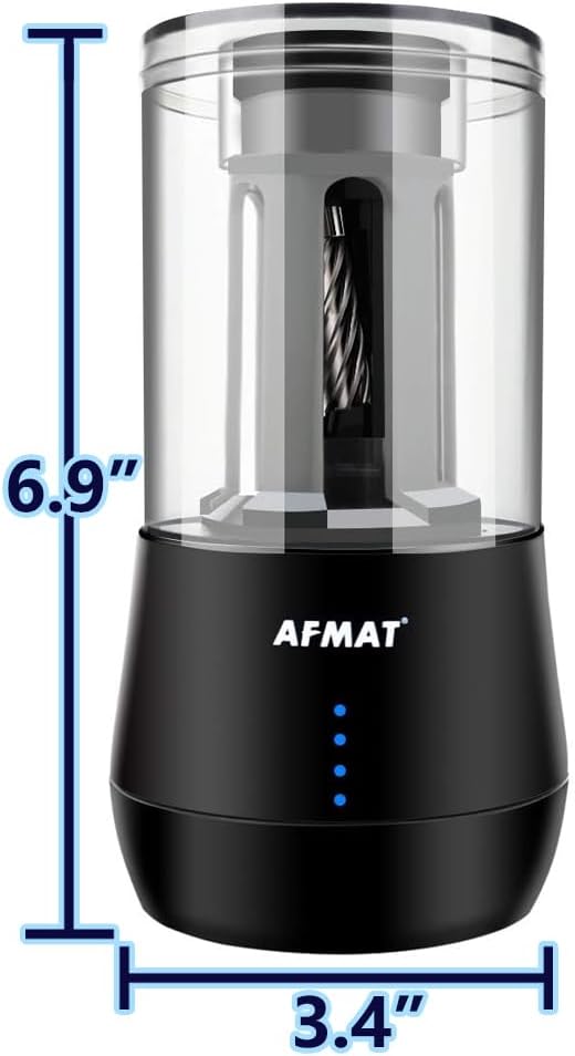 AFMAT Rechargeable Long Point Pencil Sharpener - Image 8