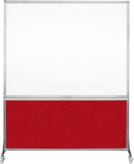 DivideWrite Mobile Whiteboard | Double Sided Dry Erase Board | Portable Office by VERSARE
