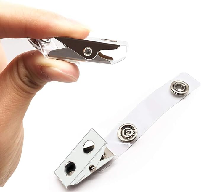 200Pcs Premium Metal Badge Clips - Image 2