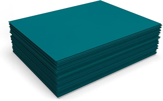 LUXPaper 8.5" x 11" Paper | Letter Size | Teal | 80lb. Text | 50 Qty - Image 4