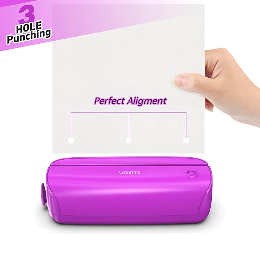 Electric 3 Hole Paper Punch, VEYETTE Paper Puncher - Image 6