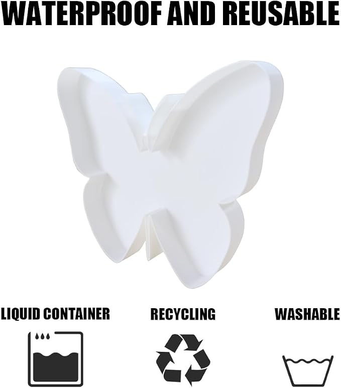 Plastic Fillable Butterfly Shape Charcuterie Box, 10in Reusable Alphabet Shaped - Image 4