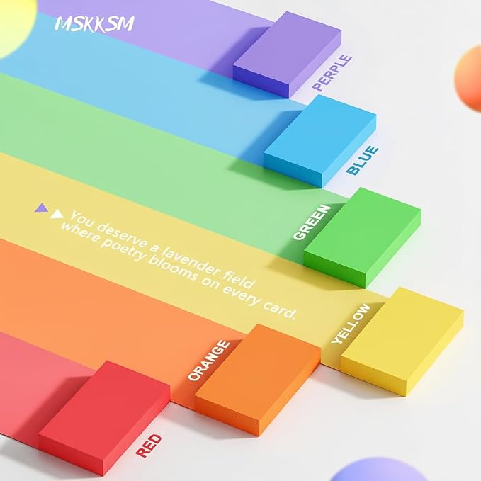 300 Count Colored Index Cards 3x5 Inch - Image 5