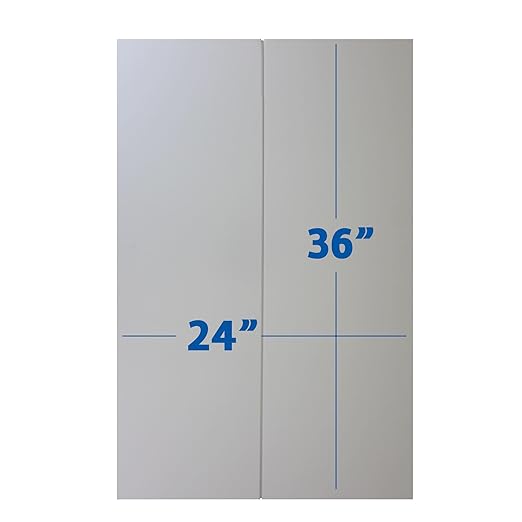 Flipside Products 36” x 48” Foam Project Boards for Presentations, Science Fair, School Projects, Event Displays and Trifold Picture Board - White - 10 Pack-DeskLoop Office