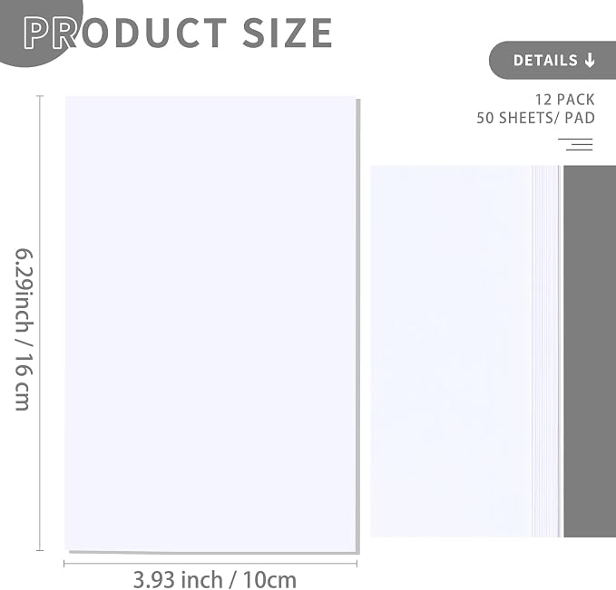 QiCheng Note Pads Memo Pads Small Notepad 50 Sheets 4X6 note pad Scratch Pads - Image 4