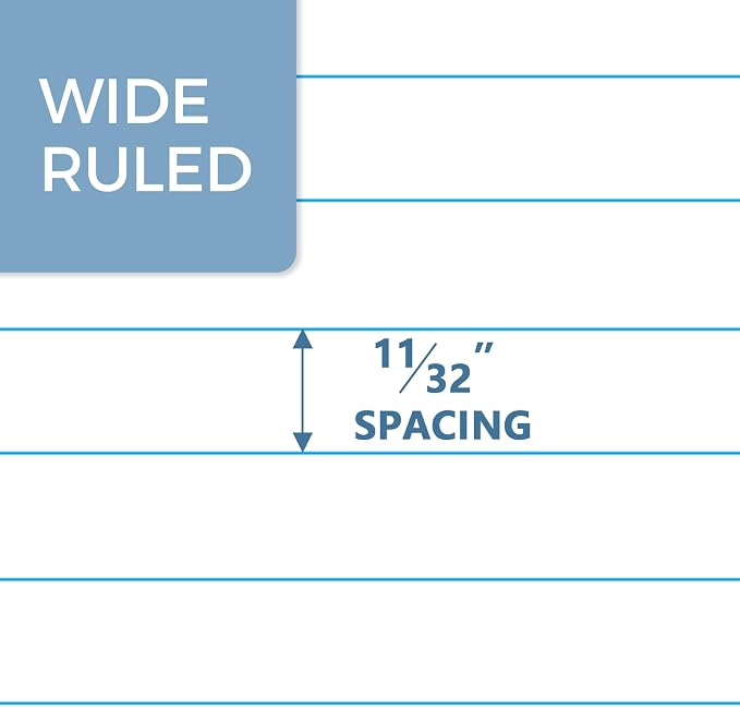 SUNEE Composition Notebook, Wide Ruled Paper, Home School Supplies - Image 3