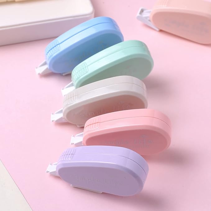 12 Pack Aesthetic Pastel Correction Tape, 0.2 x 197 inch, Instant Corrections - Image 5