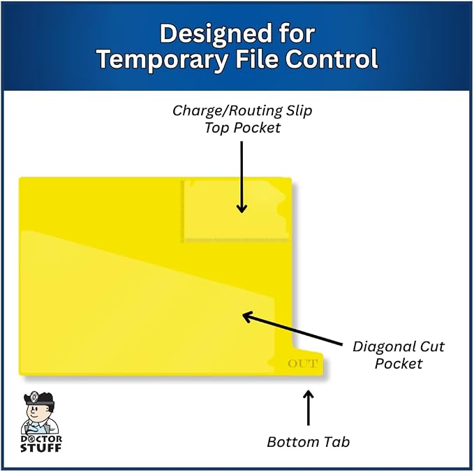 Doctor Stuff - Small Bottom Tab Vinyl Outguides, Diagonal Cut Front Pocket - Image 4